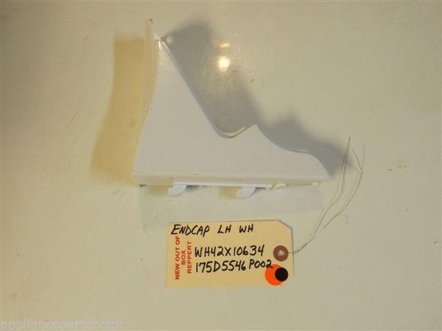 GE Washer WH42X10634 175D5546 POO2 Endcap Lh Wh new w/o box GE Washer WH42X10634 175D5546 POO2 Endcap Lh Wh new w/o box
